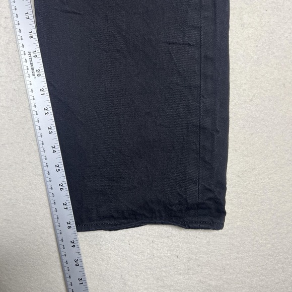 Levis 501 XX Black Jeans Mens 40x28 Straight Button Fly 100% Cotton Denim Pants - Picture 9 of 12